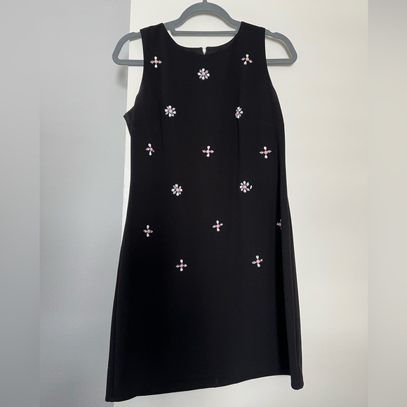 City Studio Dresses & Skirts - Beaded Floral Black Dress